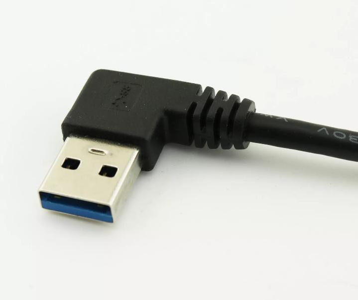 1 5FT Super Fast USB 3 0 A Male Left Angled To 3 0 A Female Socket Adapter Cable