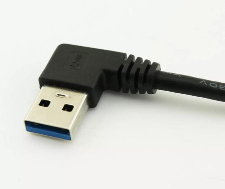1 5FT Super Fast USB 3 0 A Male Left Angled To 3 0 A Female Socket Adapter Cable