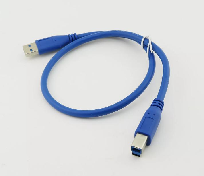 1 5FT USB 3 0 Type A Male To B Male Plug Printer Scanner Data Cord Cable Blue