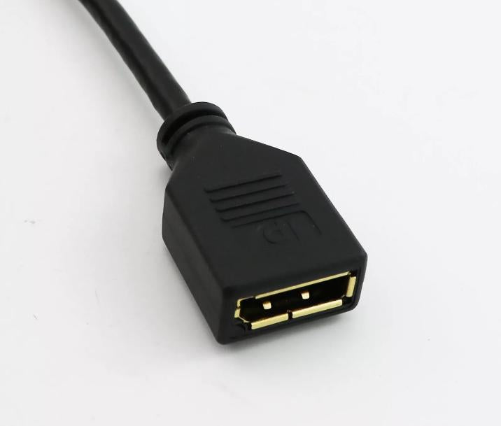 1ft Gold Plated Display Port DP Female to Mini Display Port Male Connector Cable