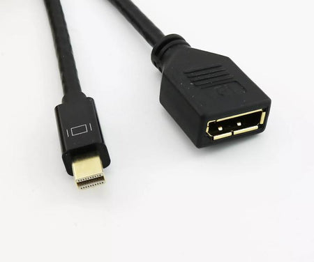 1ft Gold Plated Display Port DP Female to Mini Display Port Male Connector Cable
