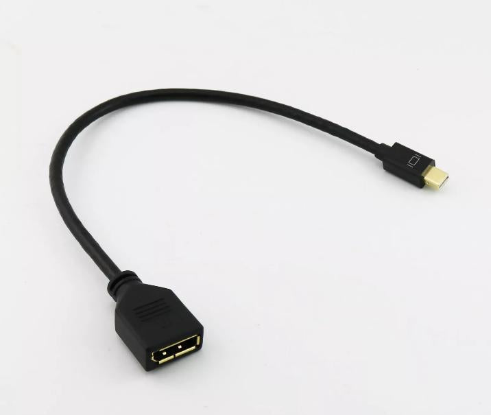 1ft Gold Plated Display Port DP Female to Mini Display Port Male Connector Cable