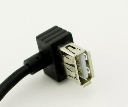 1ft Micro 5 pin Male UP Angled to USB 2 0 A Female Angle Extension Adapter Cable