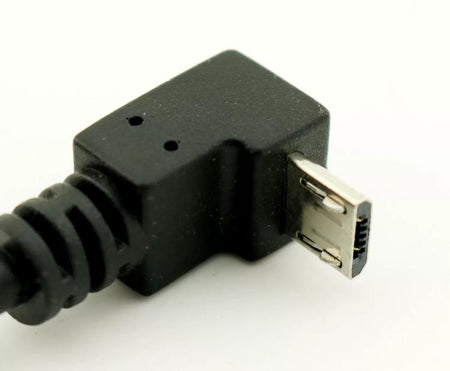 1ft Micro 5 pin Male UP Angled to USB 2 0 A Female Angle Extension Adapter Cable