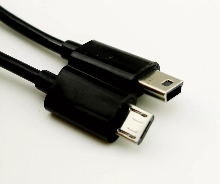 1pc 1M 3FT Spiral Coiled Micro USB B Male 5 Pin to Mini USB B Male Adapter Cable