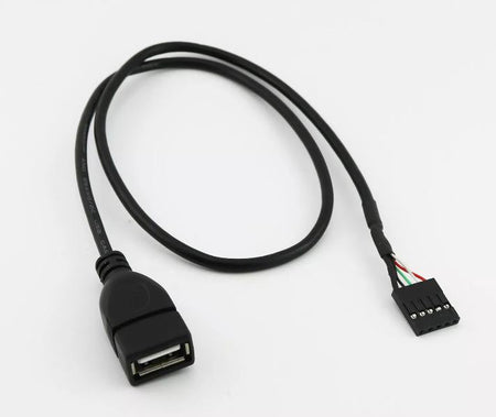 1pc 1 5ft USB 2 0 A Female to Dupont 5 Pin Female Jack Header Motherboard Cable
