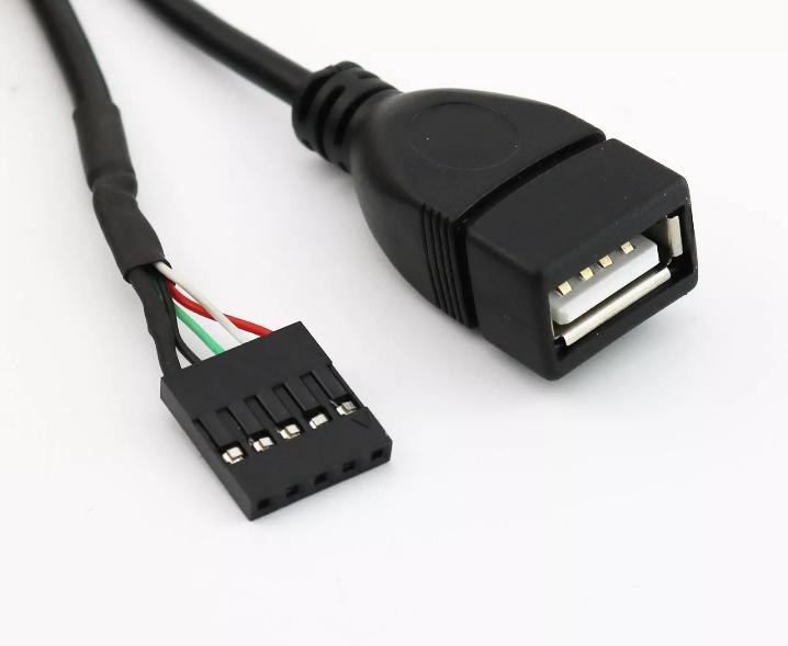 1pc 1 5ft USB 2 0 A Female to Dupont 5 Pin Female Jack Header Motherboard Cable