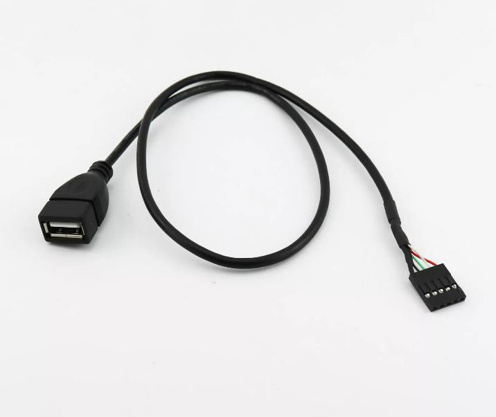 1pc 1 5ft USB 2 0 A Female to Dupont 5 Pin Female Jack Header Motherboard Cable