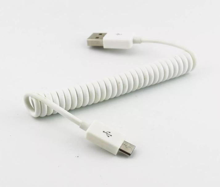 1pc 3FT USB 2 0 A Male to Micro Male Plug Data Sync Charging Spiral Coiled Cable