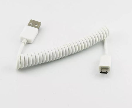 1pc 3FT USB 2 0 A Male to Micro Male Plug Data Sync Charging Spiral Coiled Cable