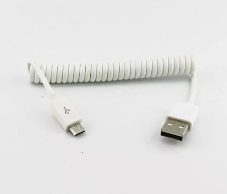 1pc 3FT USB 2 0 A Male to Micro Male Plug Data Sync Charging Spiral Coiled Cable