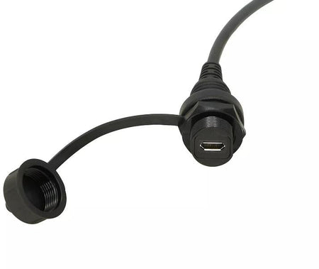 1pc Micro USB Male to Female Mount Extension Dash Flush Dashboard Cable Car Boat