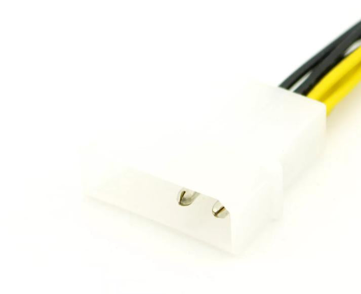 1pc Molex Male To 4 Way 3 Pin Computer Power Multi Fan Splitter Adapter Cable