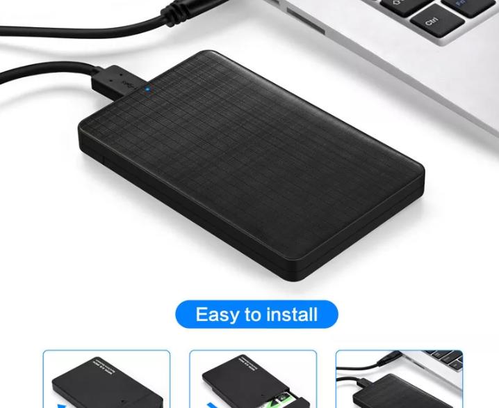 1pc SATA 2 5 Inch HDD Enclosure Type C Hard Drive HDD Case External Laptop