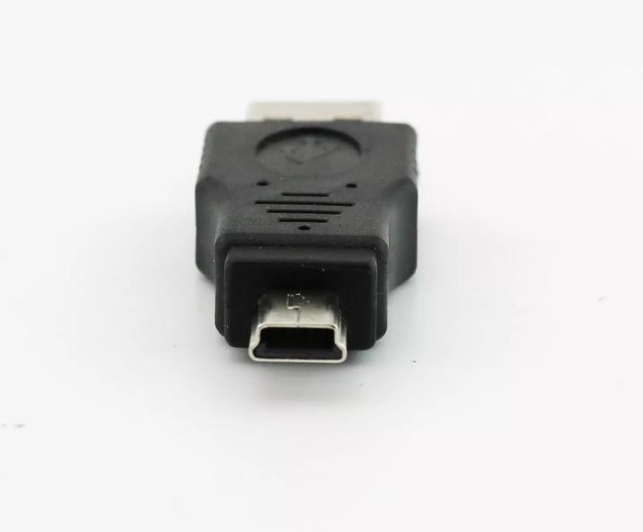 1pc USB 2 0 A Male To USB Mini 5 Pin Male Plug Adapter Converter Connector Black