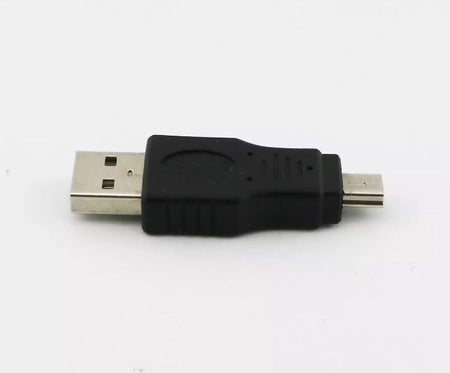 1pc USB 2 0 A Male To USB Mini 5 Pin Male Plug Adapter Converter Connector Black