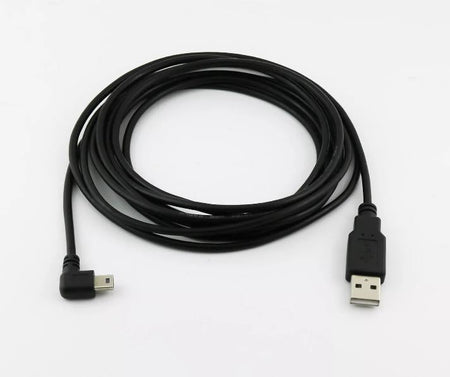 1pc USB 2 0 A Male to 90 Degree Left Angled Mini USB Male Data Charging Cable 3M