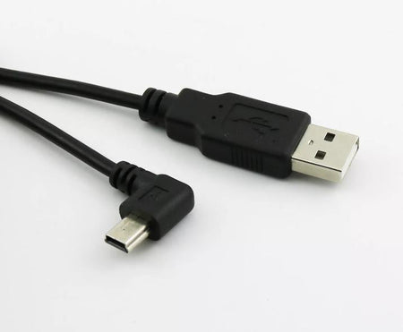 1pc USB 2 0 A Male to 90 Degree Left Angled Mini USB Male Data Charging Cable 3M