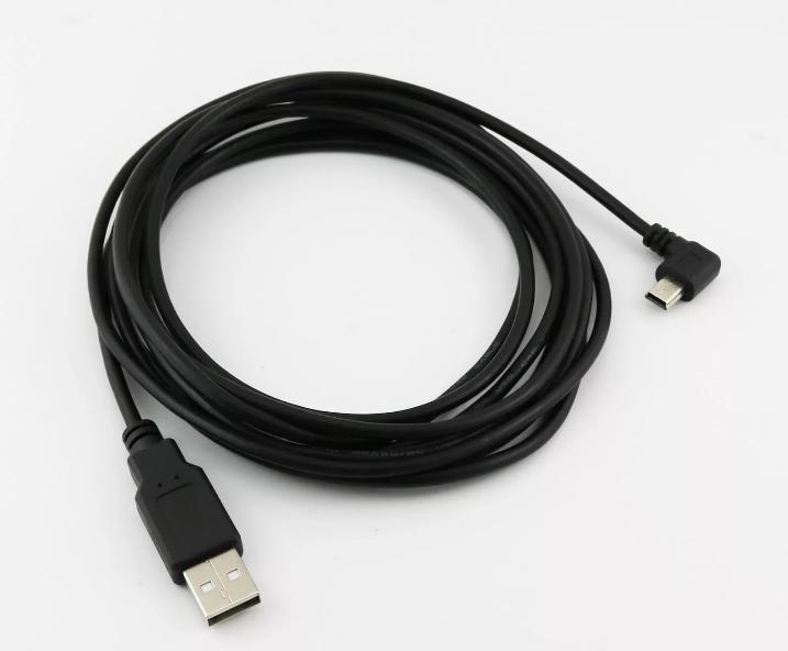 1pc USB 2 0 A Male to 90 Degree Left Angled Mini USB Male Data Charging Cable 3M