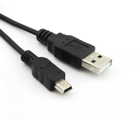 1pc USB 2 0 A Male to Mini 5 Pin Male Plug Spiral Coiled Connector Cable Cord
