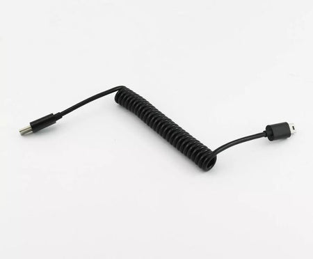 1pc USB 3 1 Type C Male To Mini 5 Pin Male Spiral Coiled Data Sync Charger Cable