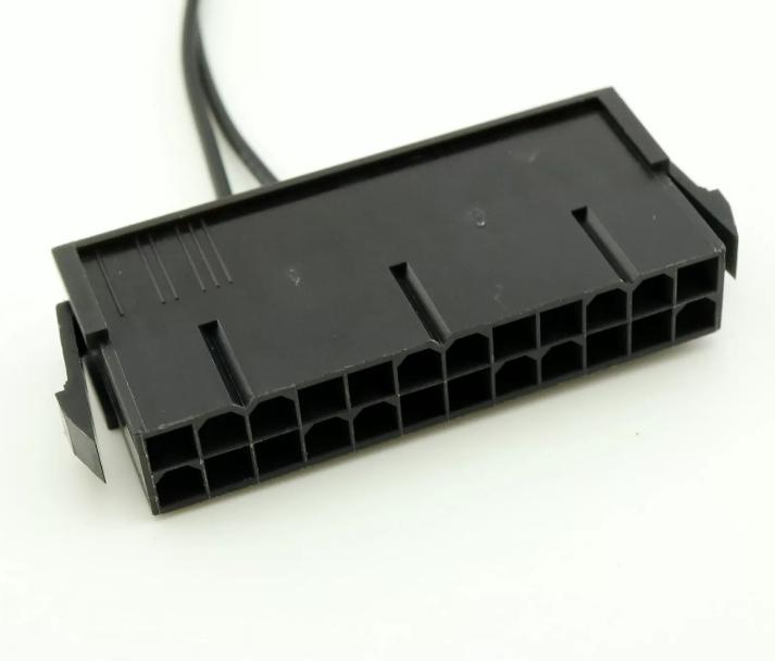 1x 24 Pin Male to Female Dual PSU Power Supply Cable ATX Motherboard Connector