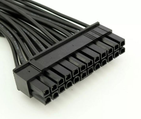 1x 24 Pin Male to Female Dual PSU Power Supply Cable ATX Motherboard Connector