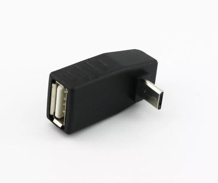 1x USB 2 0 A Female To Down Angle Micro 5 Pin B Male OTG Host Adapter Connector