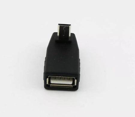 1x USB 2 0 A Female To Down Angle Micro 5 Pin B Male OTG Host Adapter Connector