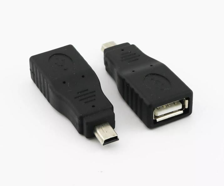 1x USB 2 0 A Female to Mini USB B 5 Pin Plug Male OTG Converter Adapter Straight