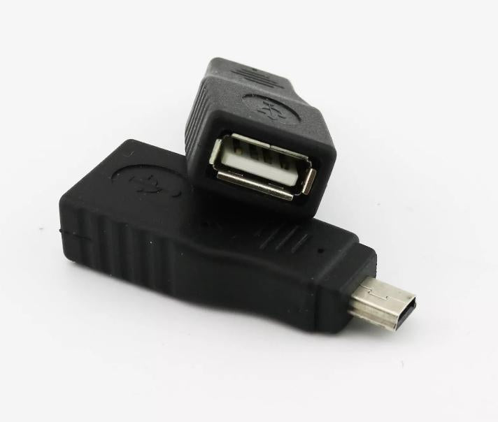 1x USB 2 0 A Female to Mini USB B 5 Pin Plug Male OTG Converter Adapter Straight