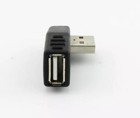 1x USB 2 0 A Male To Female Jack Side Angled 90 Degree Data Connector Adapter