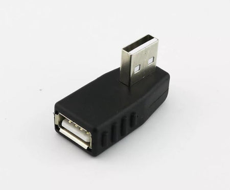 1x USB 2 0 A Male To Female Jack Side Angled 90 Degree Data Connector Adapter