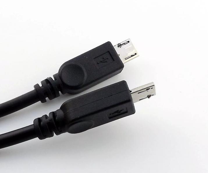 1x USB 2 0 A Male to Dual Micro USB Male Data Charge Y Splitter Cable Adapter