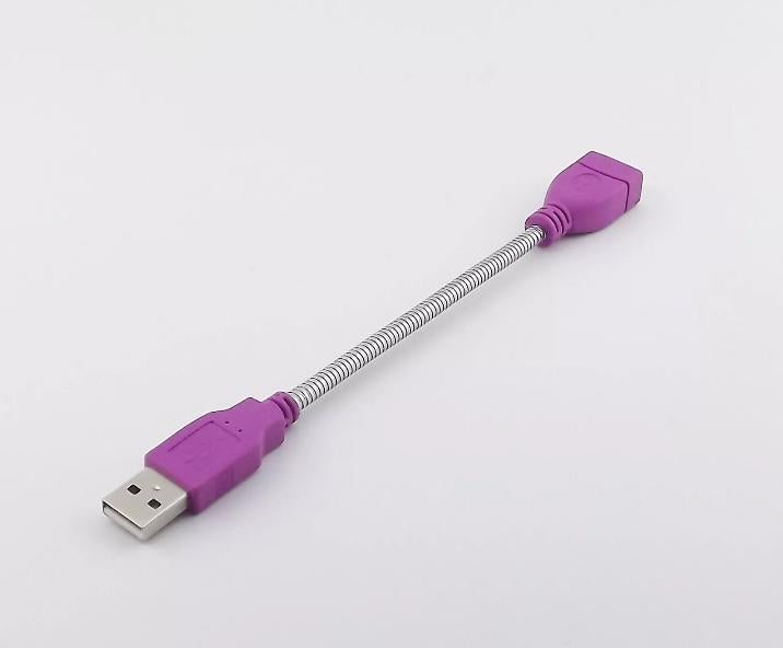 1x USB 2 0 A Male to Female Jack Extension Flexible Metal Stand Connector Cable