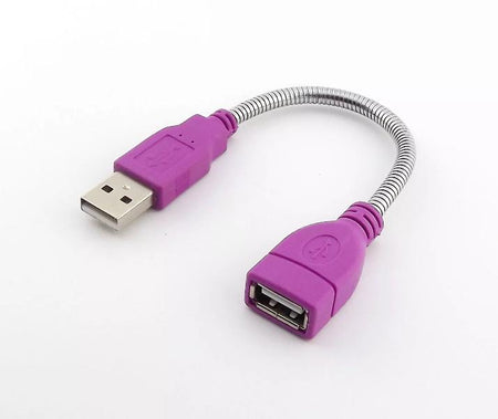 1x USB 2 0 A Male to Female Jack Extension Flexible Metal Stand Connector Cable