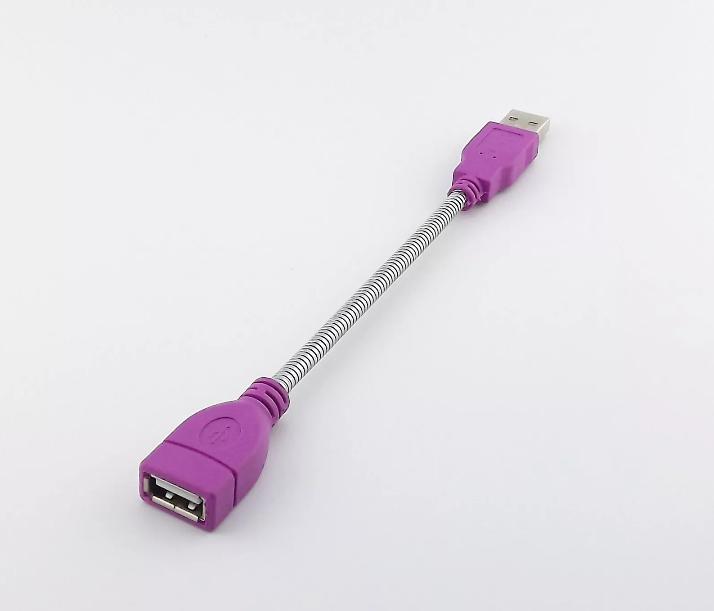 1x USB 2 0 A Male to Female Jack Extension Flexible Metal Stand Connector Cable