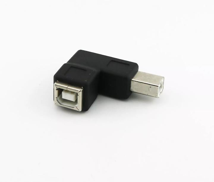 1x USB 2 0 B Female Jack to Right Angle B male Plug Printer Connertor Adapter