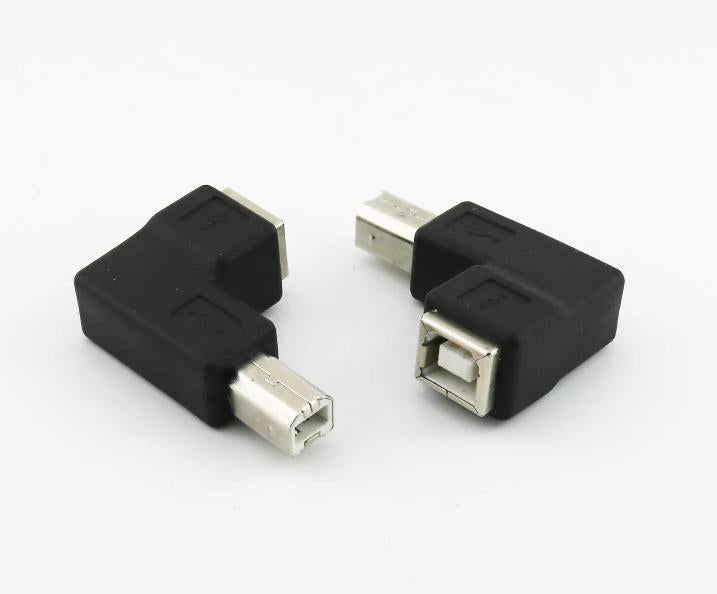 1x USB 2 0 B Female Jack to Right Angle B male Plug Printer Connertor Adapter