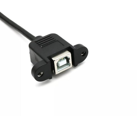 1x USB 2 0 B Female Socket Panel Mount to Male Plug Printer Extension Cable 3FT