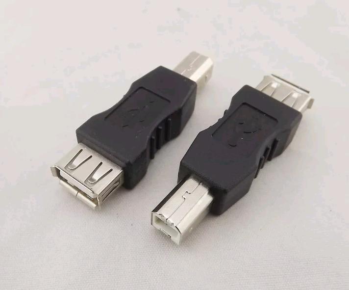 1x USB 2 0 Type A Female to USB B Male Plug Printer Scanner Adapter Connector