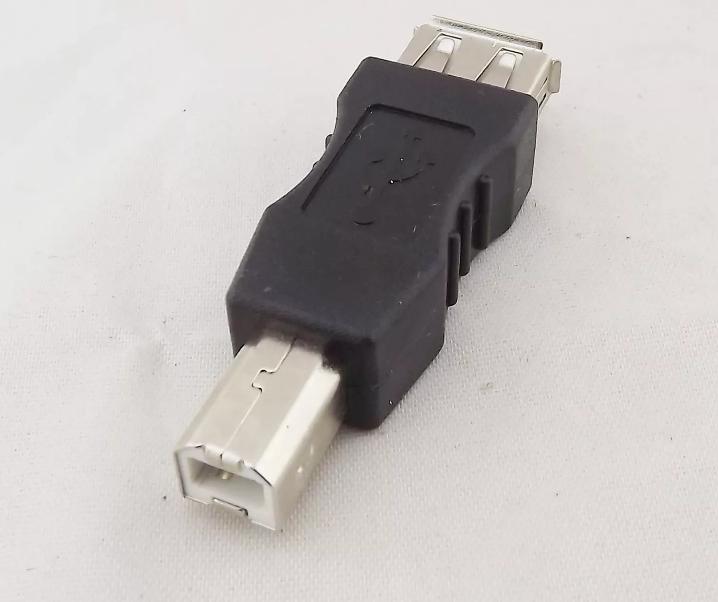 1x USB 2 0 Type A Female to USB B Male Plug Printer Scanner Adapter Connector