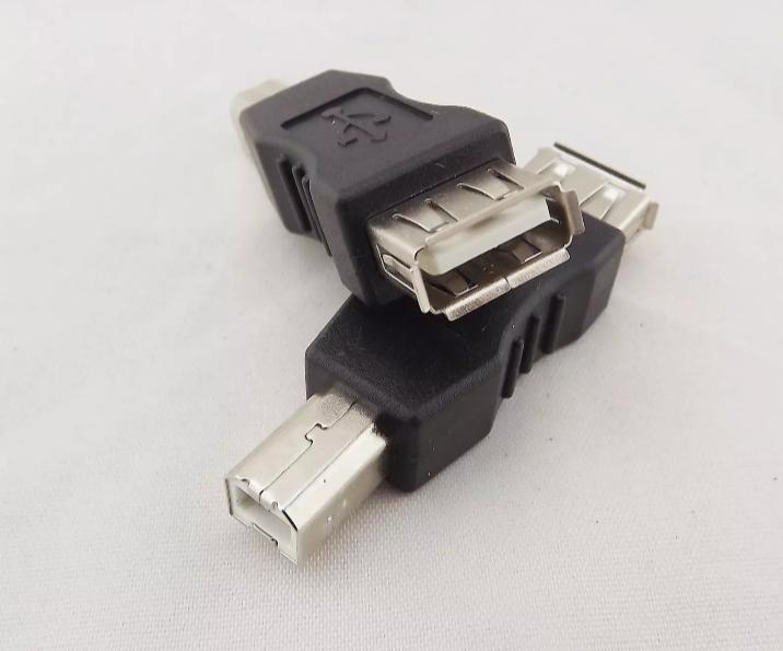 1x USB 2 0 Type A Female to USB B Male Plug Printer Scanner Adapter Connector