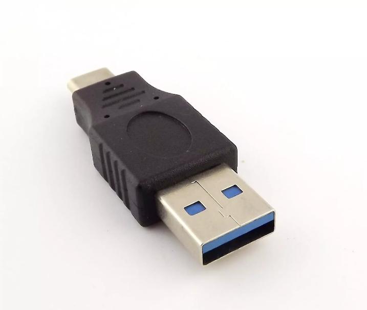 1x USB 3 1 Type C Male Plug to USB 3 0 A Male Data Charge Sync Converter Adapter
