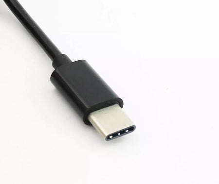 1x USB 3 1 Type C Male to 2 0 A Male Coiled Data Sync Cable Adapter Black 3FT