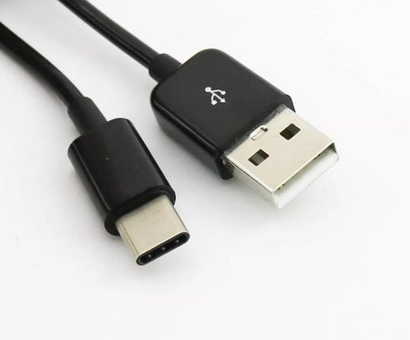 1x USB 3 1 Type C Male to 2 0 A Male Coiled Data Sync Cable Adapter Black 3FT