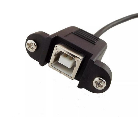 1x USB A Female to USB 2 0 B Female Socket Panel Mount Extension Cable 1 5FT