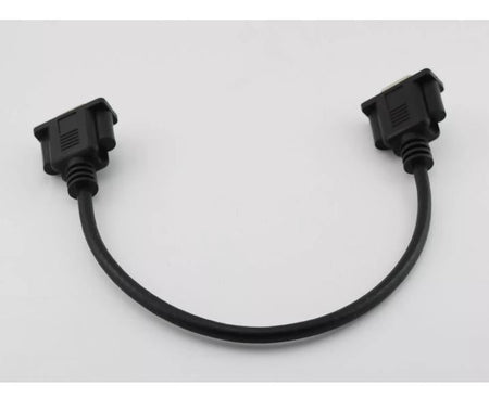 1x VGA 15 Pin Female to Female Plug Computer Monitor Cable Wire Cord 1FT Black