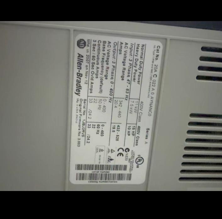 20AC022A0AYNANC0Allen-Bradley PowerFlex 70 11 15KW 400V