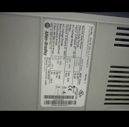 20AC022A0AYNANC0Allen-Bradley PowerFlex 70 11 15KW 400V